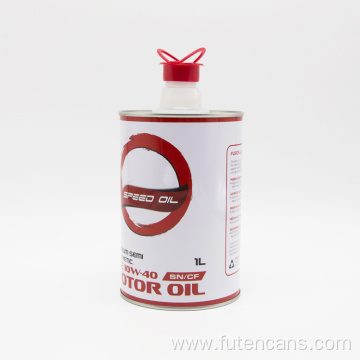 1L Round Motor Oil Tin Can